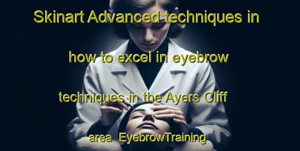 Skinart Advanced techniques in how to excel in eyebrow techniques in the Ayers Cliff area | EyebrowTraining | EyebrowClasses | SkinartTraining-Canada