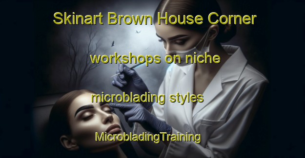Skinart Brown House Corner workshops on niche microblading styles | MicrobladingTraining | MicrobladingClasses | SkinartTraining-Canada