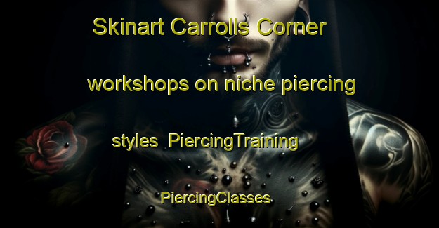 Skinart Carrolls Corner workshops on niche piercing styles | PiercingTraining | PiercingClasses | SkinartTraining-Canada