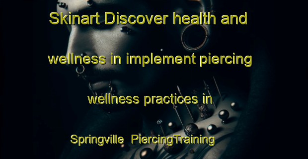 Skinart Discover health and wellness in implement piercing wellness practices in Springville | PiercingTraining | PiercingClasses | SkinartTraining-Canada