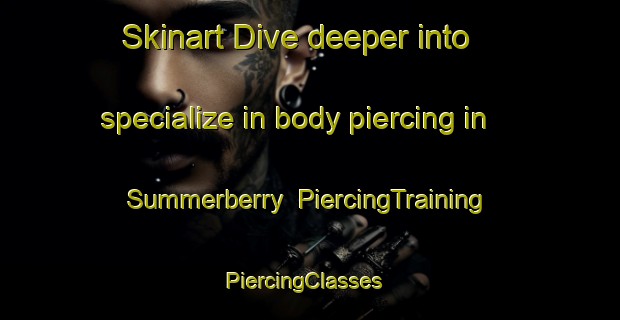 Skinart Dive deeper into specialize in body piercing in Summerberry | PiercingTraining | PiercingClasses | SkinartTraining-Canada