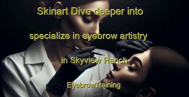 Skinart Dive deeper into specialize in eyebrow artistry in Skyview Ranch | EyebrowTraining | EyebrowClasses | SkinartTraining-Canada