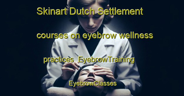 Skinart Dutch Settlement courses on eyebrow wellness practices | EyebrowTraining | EyebrowClasses | SkinartTraining-Canada