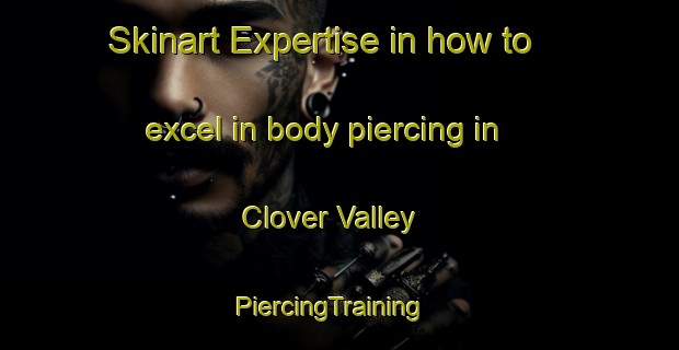 Skinart Expertise in how to excel in body piercing in Clover Valley | PiercingTraining | PiercingClasses | SkinartTraining-Canada
