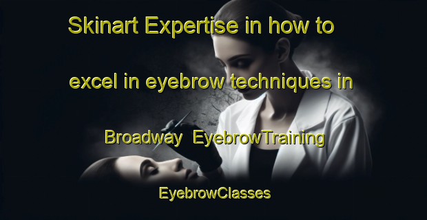 Skinart Expertise in how to excel in eyebrow techniques in Broadway | EyebrowTraining | EyebrowClasses | SkinartTraining-Canada