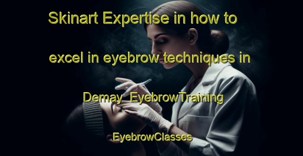Skinart Expertise in how to excel in eyebrow techniques in Demay | EyebrowTraining | EyebrowClasses | SkinartTraining-Canada