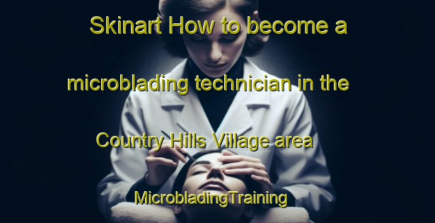Skinart How to become a microblading technician in the Country Hills Village area | MicrobladingTraining | MicrobladingClasses | SkinartTraining-Canada