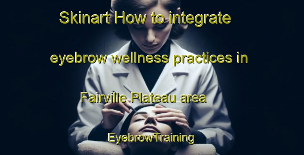 Skinart How to integrate eyebrow wellness practices in Fairville Plateau area | EyebrowTraining | EyebrowClasses | SkinartTraining-Canada