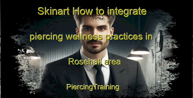Skinart How to integrate piercing wellness practices in Rosehall area | PiercingTraining | PiercingClasses | SkinartTraining-Canada