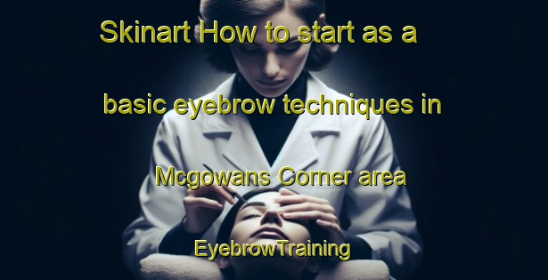Skinart How to start as a basic eyebrow techniques in Mcgowans Corner area | EyebrowTraining | EyebrowClasses | SkinartTraining-Canada