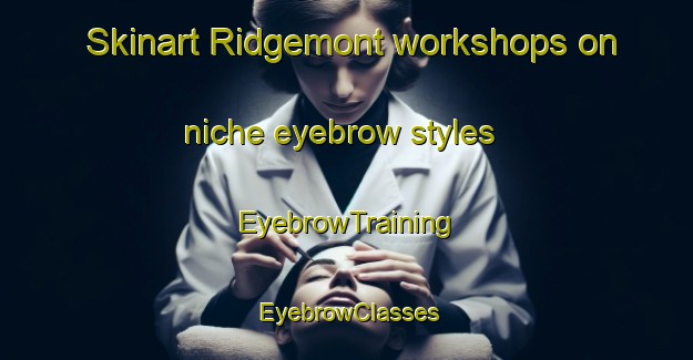 Skinart Ridgemont workshops on niche eyebrow styles | EyebrowTraining | EyebrowClasses | SkinartTraining-Canada