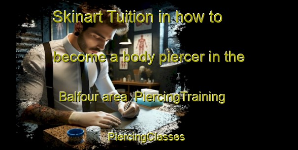 Skinart Tuition in how to become a body piercer in the Balfour area | PiercingTraining | PiercingClasses | SkinartTraining-Canada