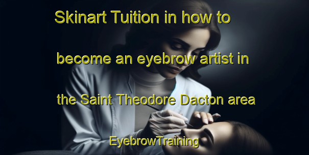 Skinart Tuition in how to become an eyebrow artist in the Saint Theodore Dacton area | EyebrowTraining | EyebrowClasses | SkinartTraining-Canada